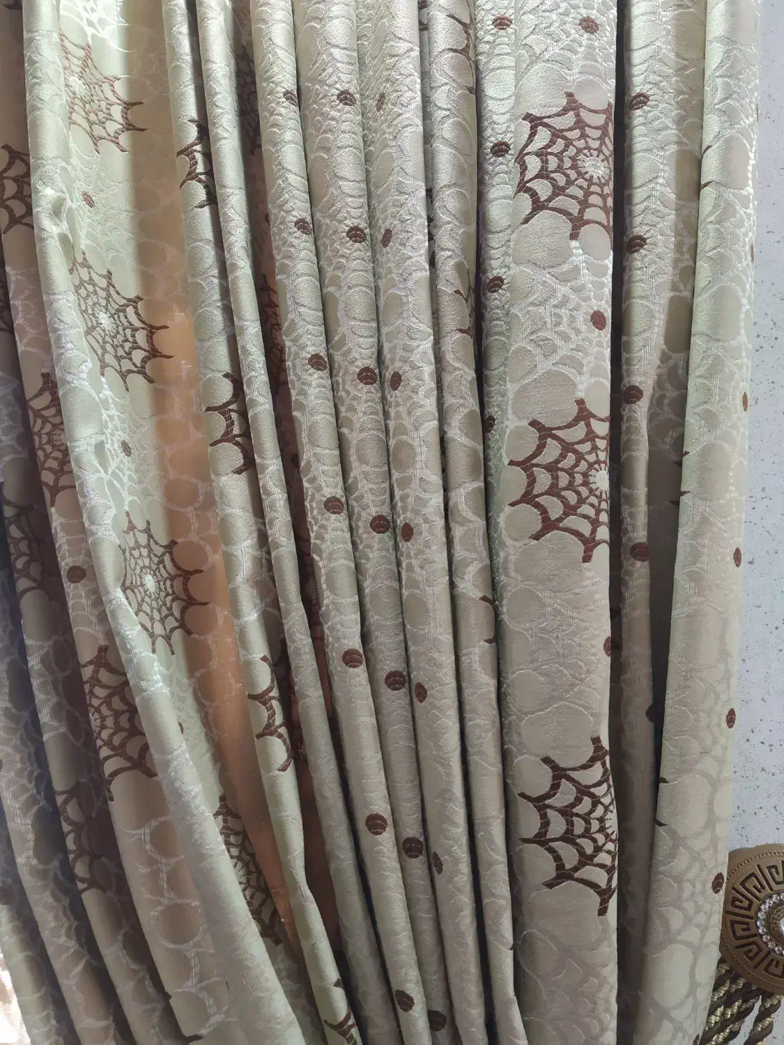 دو عدد پرده گیپور طرحدار|پرده، رانر، رومیزی|آستارا, |دیوار