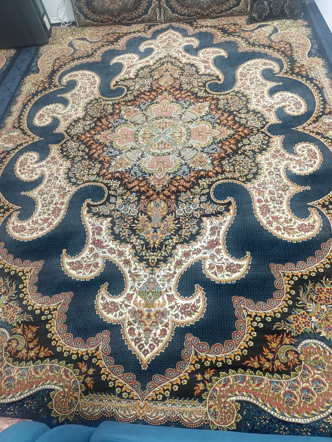 دو تخته فرش ۱۲ متری ۷۰۰ شانه طرح چکاوک|فرش|فریمان, |دیوار