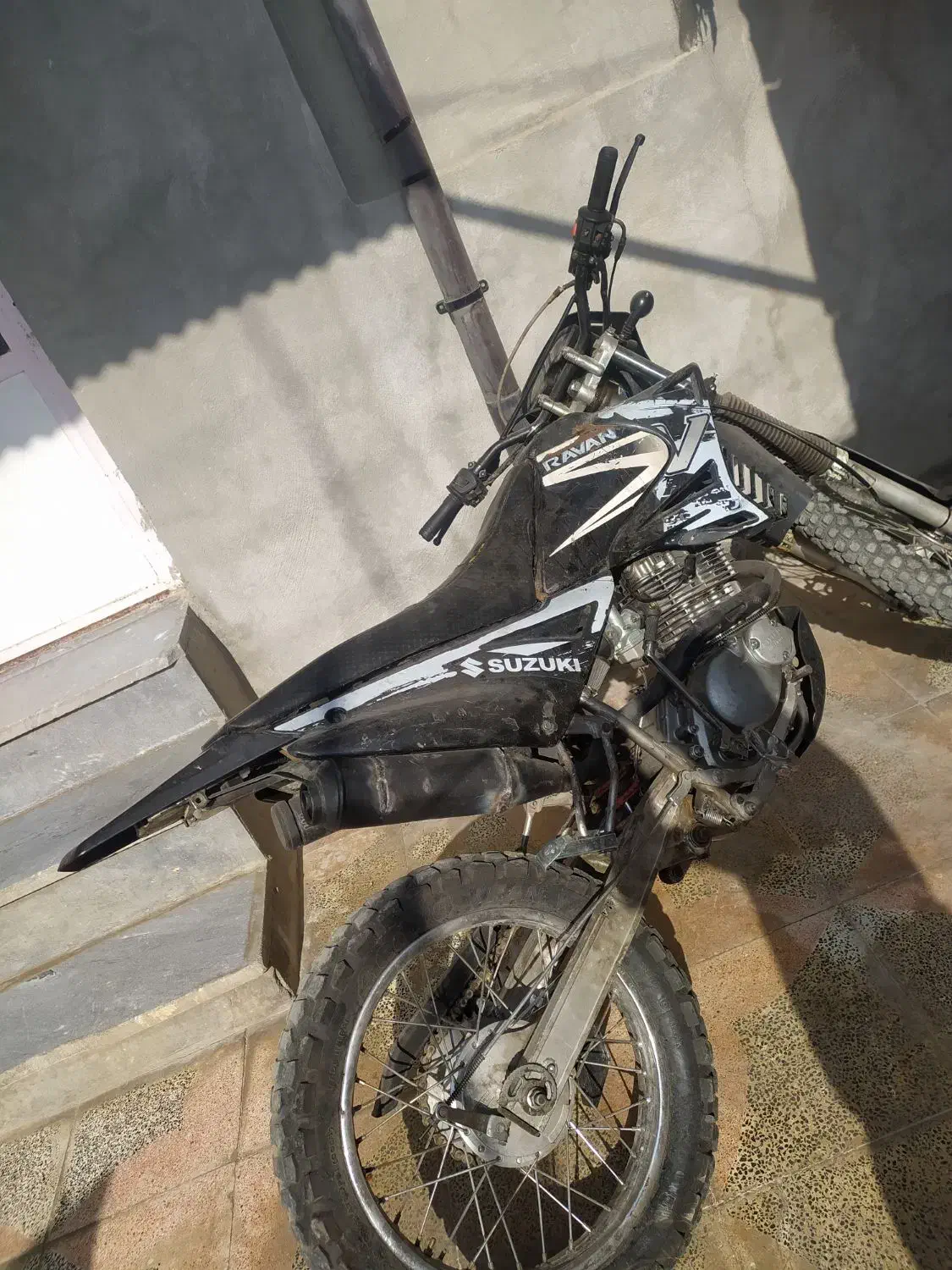 موتور سیکلت تریل روان مزایده|موتورسیکلت|کرمانشاه, |دیوار