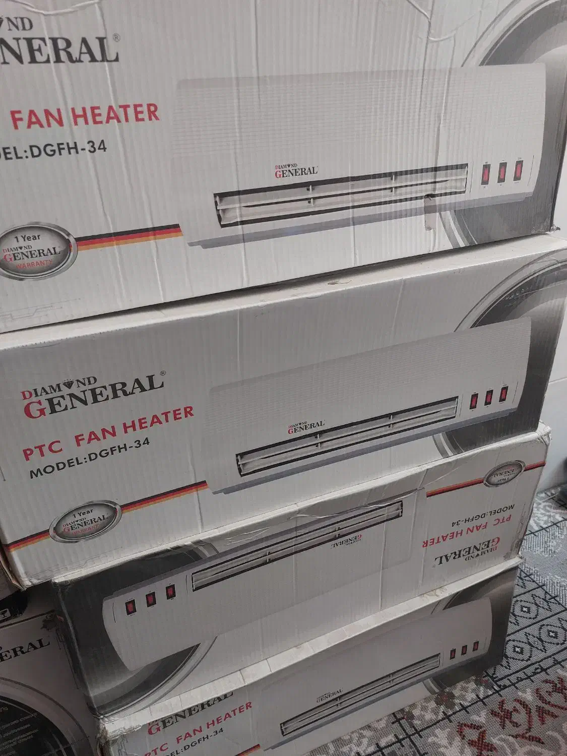 بخاری برقی فن دار طرح اسپیلت|بخاری، هیتر، شومینه|یزد, |دیوار