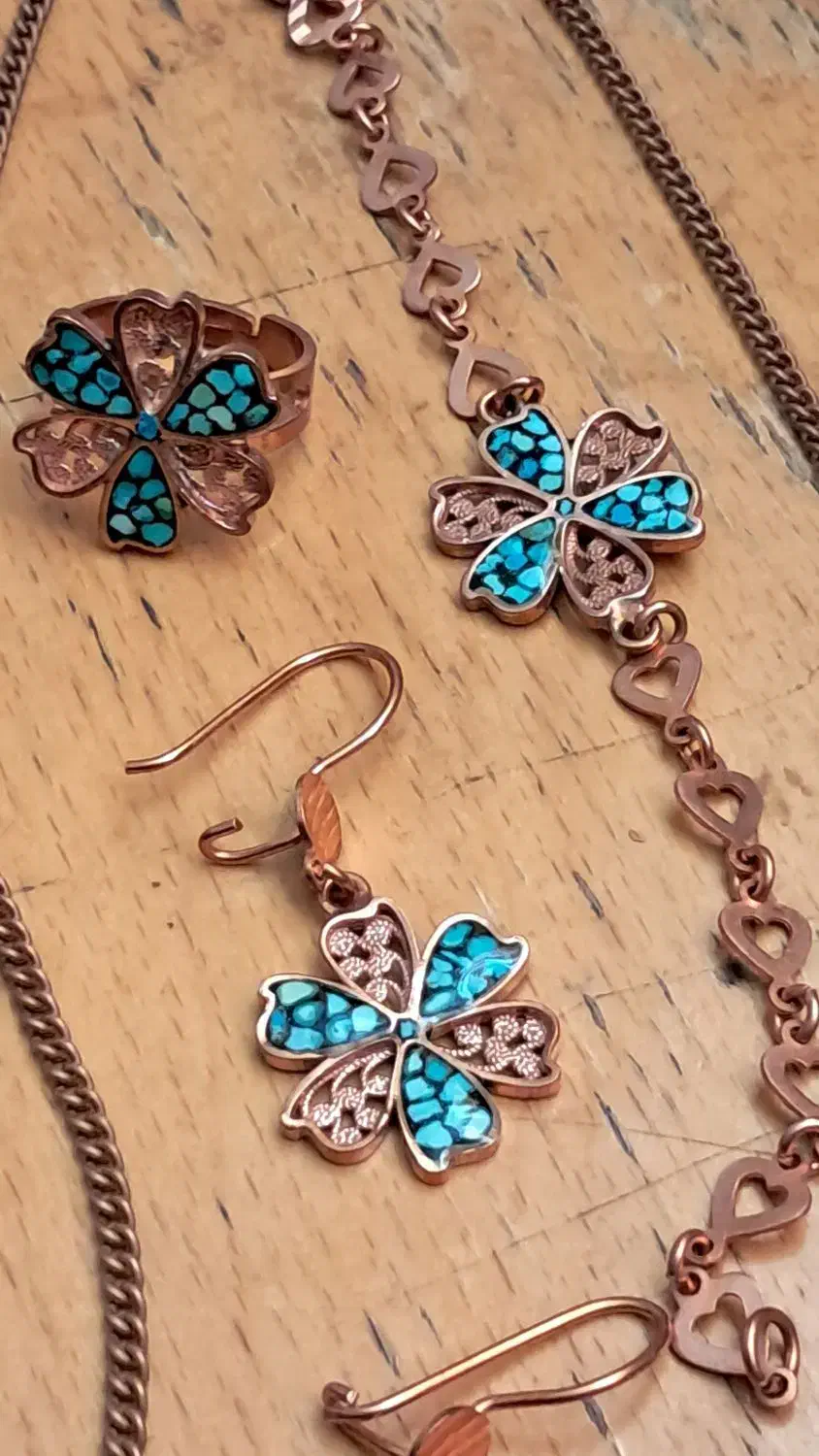 ست بدلیجات مس فیروزه ای اصفهان|بدلیجات|زنجان, |دیوار