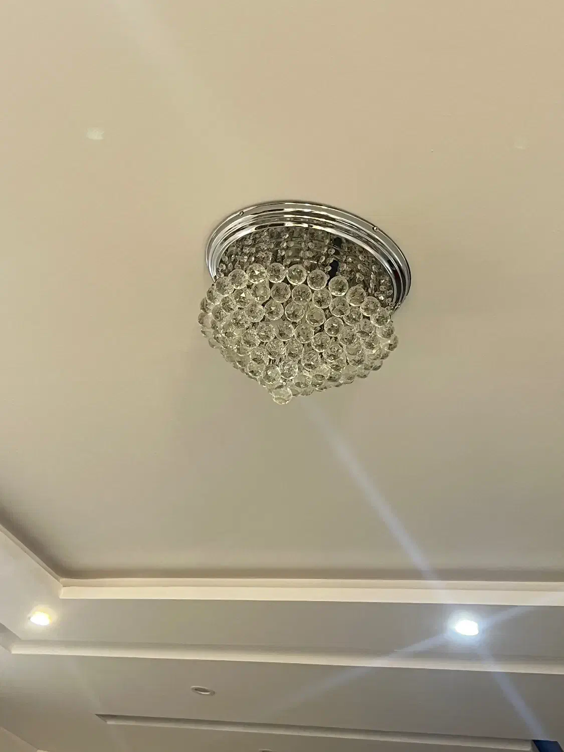 لوستر کریستالی ۸ شعله|لوستر و چراغ آویز|گرگان, |دیوار