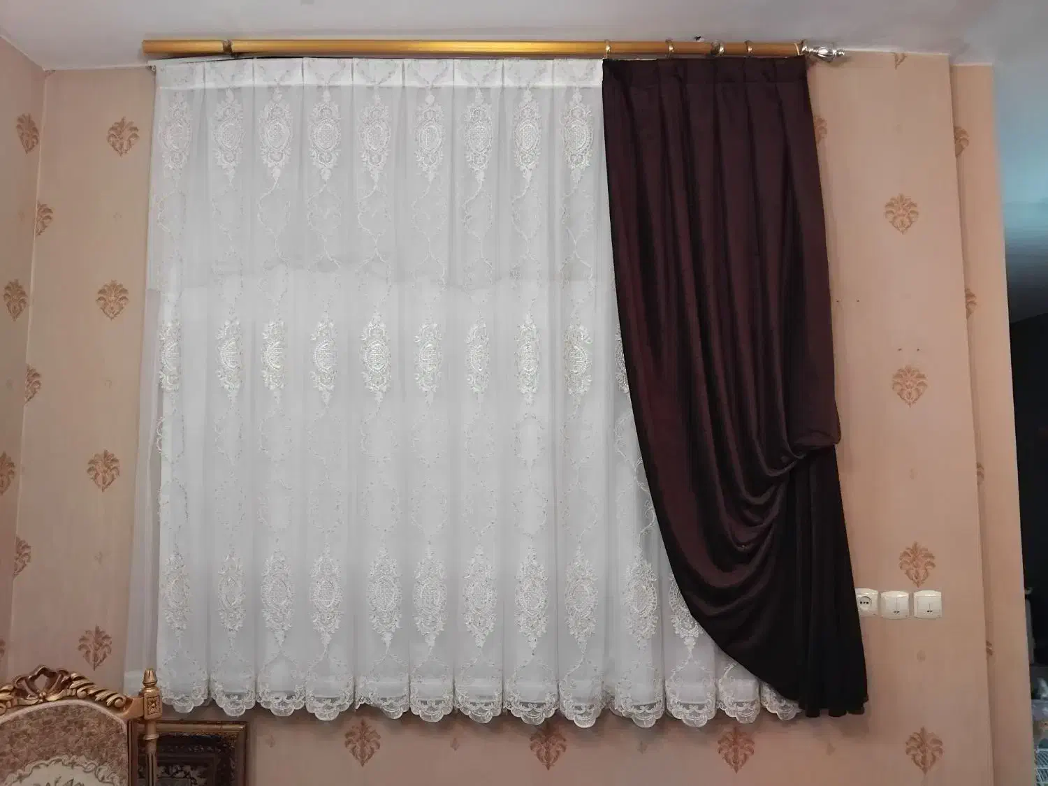 پرده اندازه 3×3 و 2×2|پرده، رانر، رومیزی|تهران, سلیمانی|دیوار