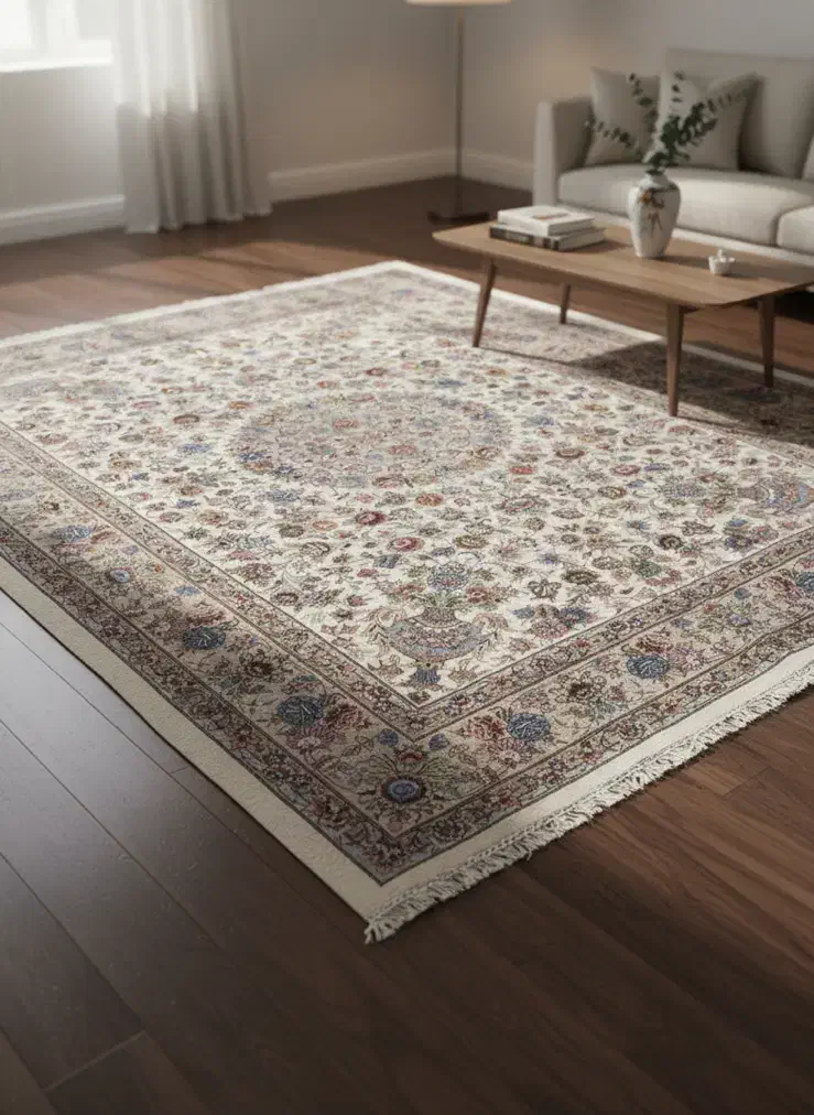 جفت فرش دستباف ۹ متری گلفرنگ|فرش|مشهد, الهیه|دیوار