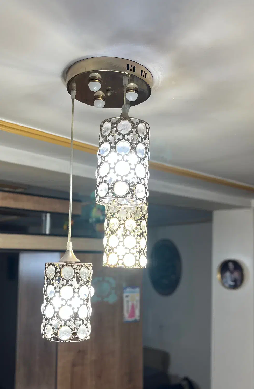 ۳ عدد لوستر در حد نو|لوستر و چراغ آویز|اهواز, شهرک شهید عباس پور|دیوار