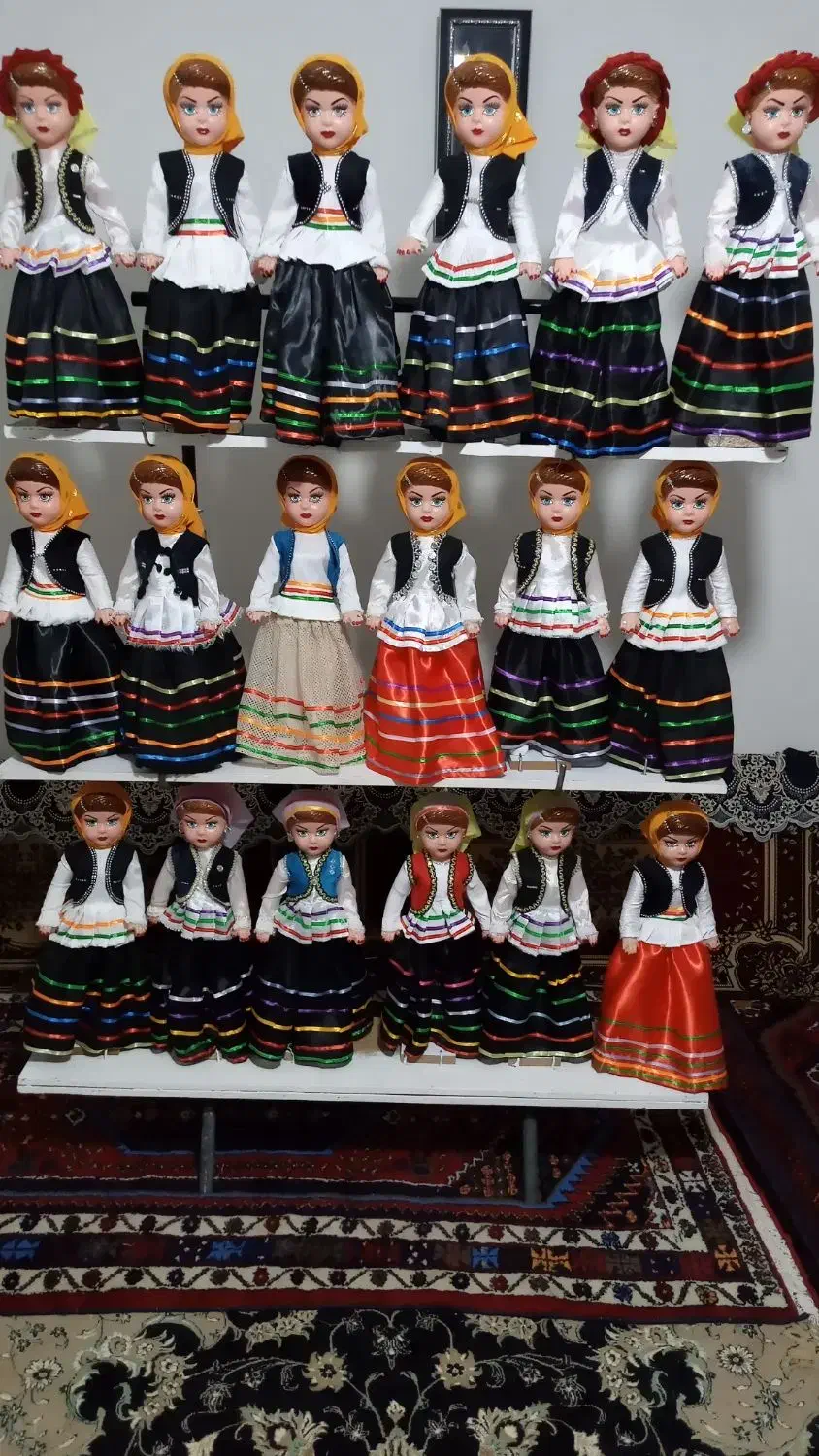 عروسکهای  لباس محلی وشمالی وعروس تعداد وتکی|اسباب‌‌بازی|ابهر, |دیوار