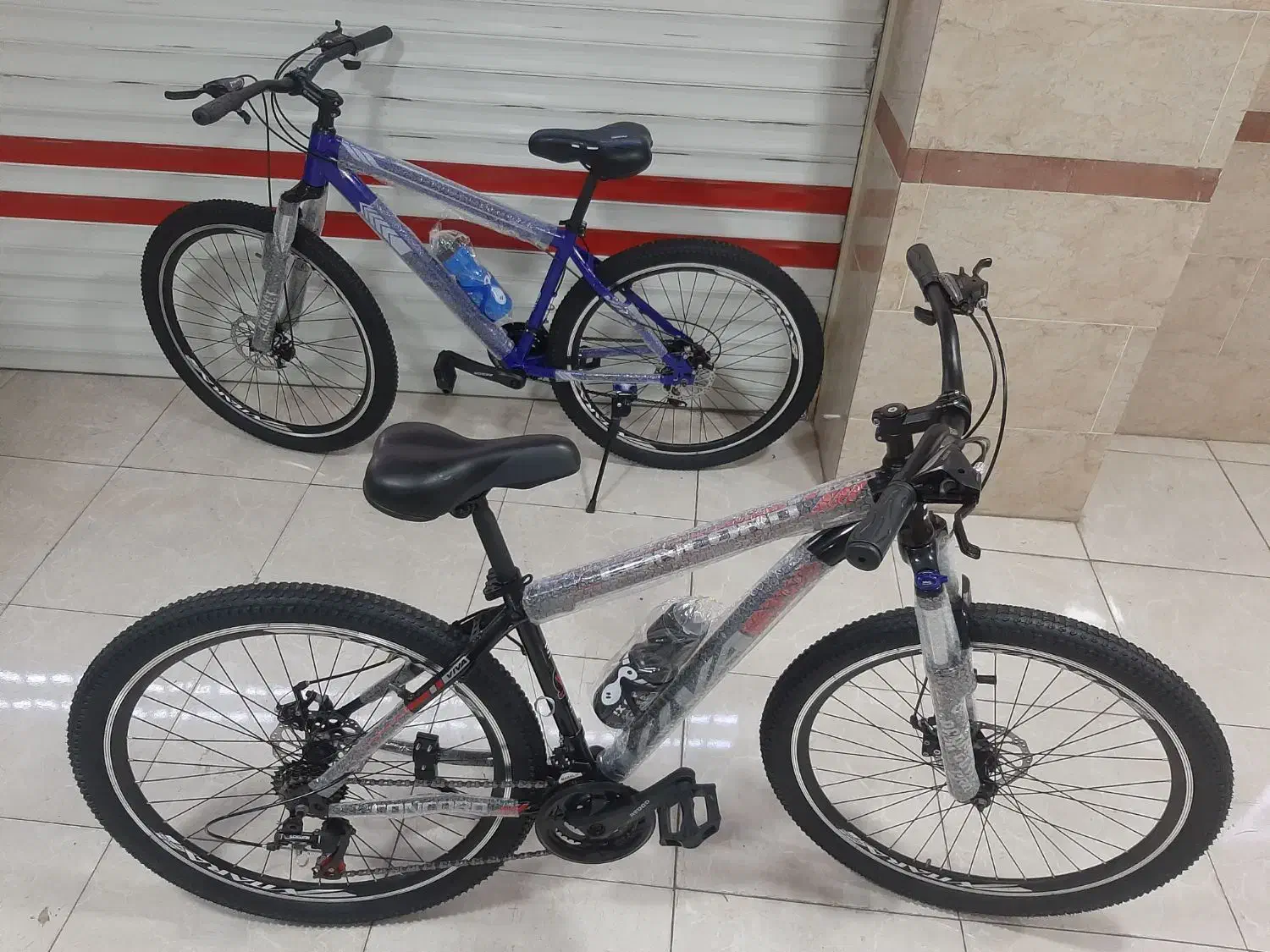 ۲دوچرخه سایز۲۷.۵ بزرگ دیسکی حرفهای قفلشوآبی ومشکی|دوچرخه، اسکیت، اسکوتر|تبریز, |دیوار