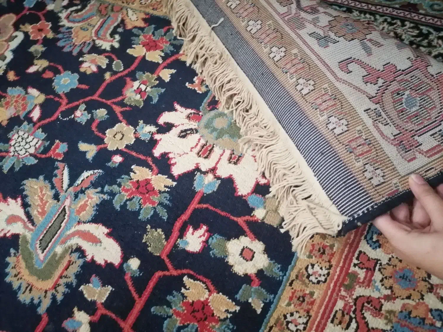 گلیم فرش سورمه|گلیم، جاجیم، گبه|کرمان, |دیوار