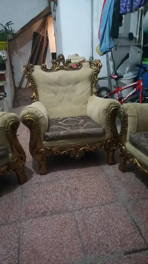 مبل هفت نفره سلطنتی چوب ها سالم|مبلمان خانگی و میز عسلی|محمودآباد, |دیوار