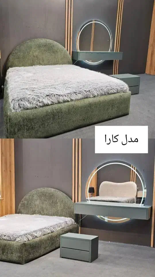 سرویس خواب دو نفره نیلا»*|تخت و سرویس خواب|کرمان, |دیوار