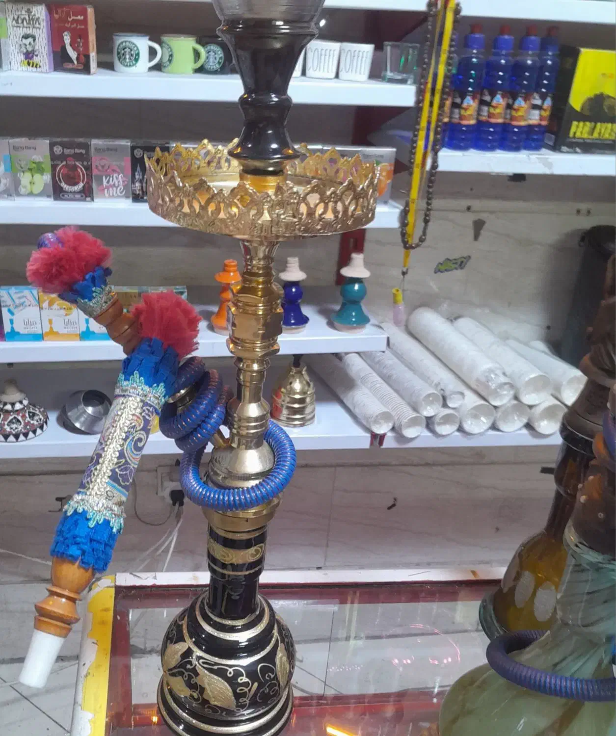 قلیان تنه برنجی توپر طعم نخورده کامل|کوهنوردی و کمپینگ|اسلامشهر, شهرک سالور|دیوار