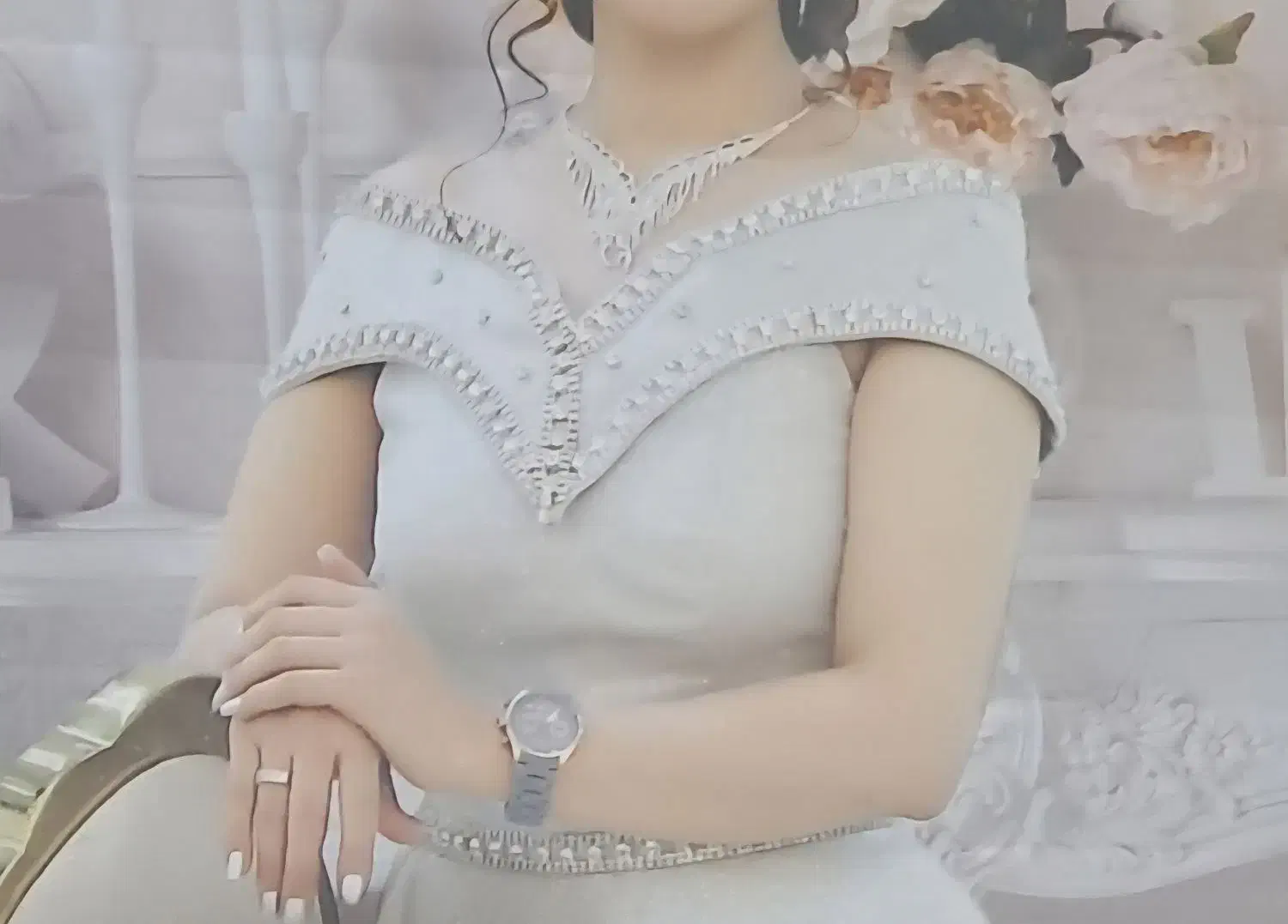 پیراهن مجلسی میدی نقره‌ای براق سایز 40|لباس|تهران, دهم فروردین|دیوار