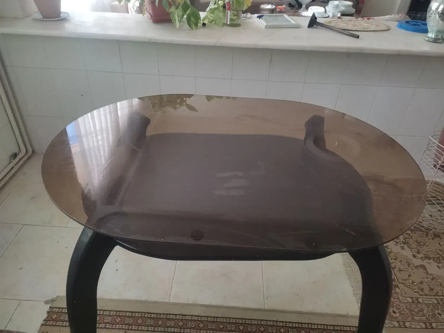 میز ناهارخوری شیشه ای|میز و صندلی غذاخوری|قزوین, |دیوار