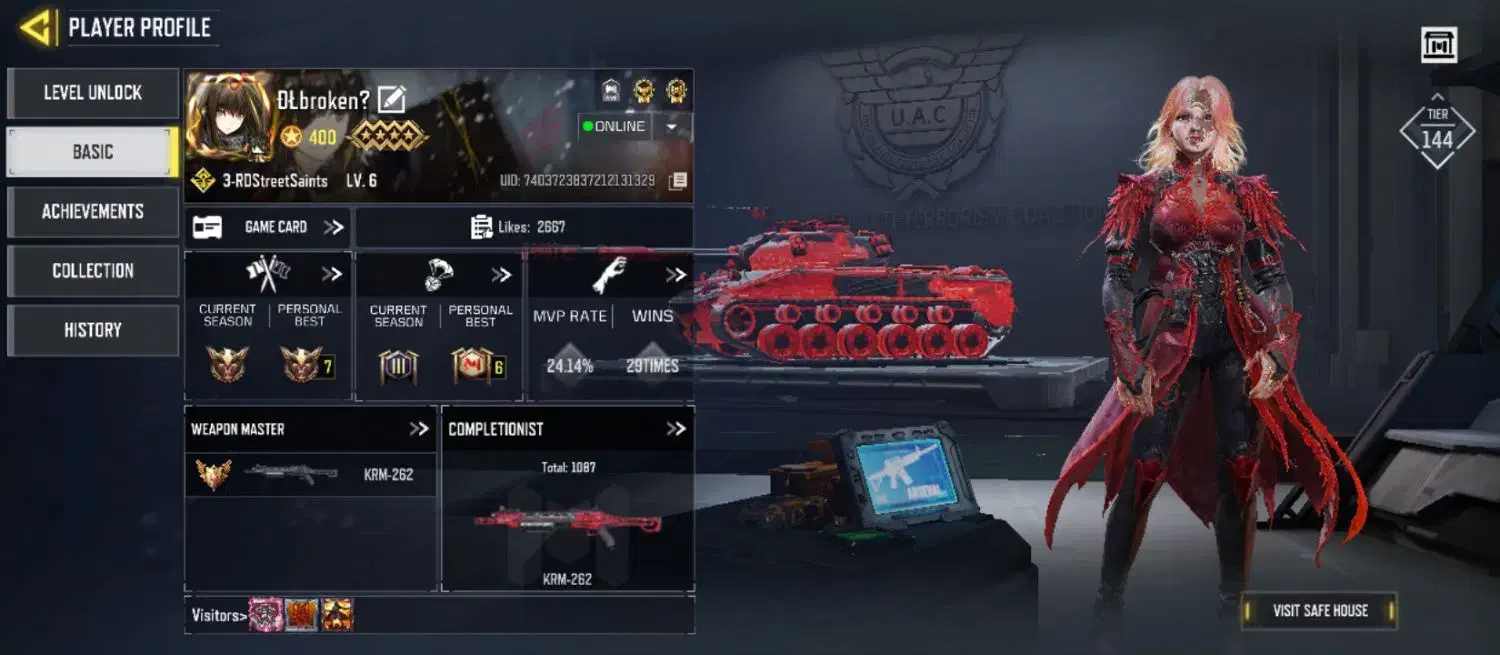 اکانت کالاف لول ۴۰۰|کنسول، بازی ویدئویی و آنلاین|نسیمشهر, |دیوار