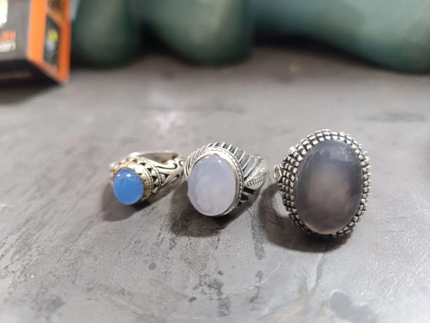 ۳تا انگشتر نقره|جواهرات|همدان, |دیوار