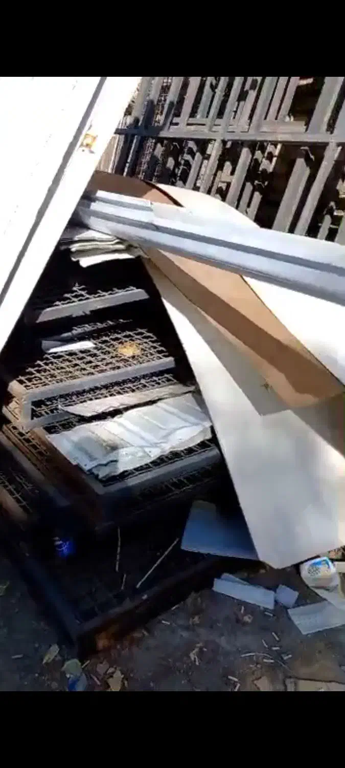 قوطی ونبشی وسقف فلزی سفید وابریز|مصالح و تجهیزات ساختمان|شاندیز, |دیوار