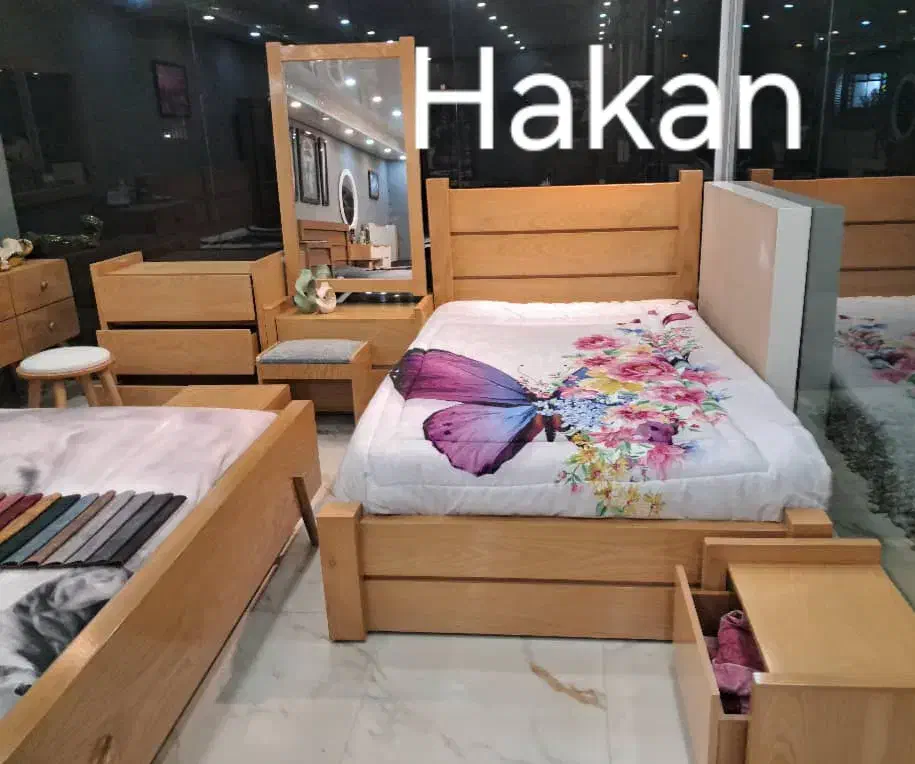 سرویس خواب  کد۰۷۶چوبی کودک ونوجوان|تخت و سرویس خواب|ایلام, |دیوار