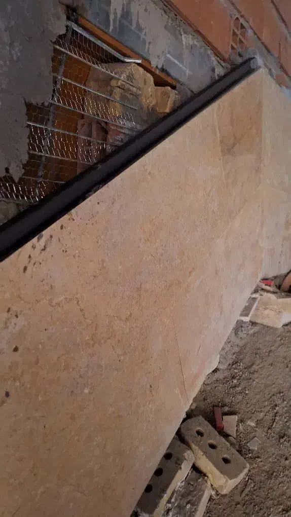 فروش آجر نما و سنگ بغل پله و پاگرد نما|مصالح و تجهیزات ساختمان|گالیکش, |دیوار