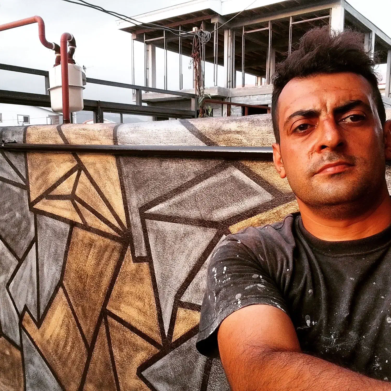 نقاشی ساختمان صدف|خدمات پیشه و مهارت|املش, |دیوار