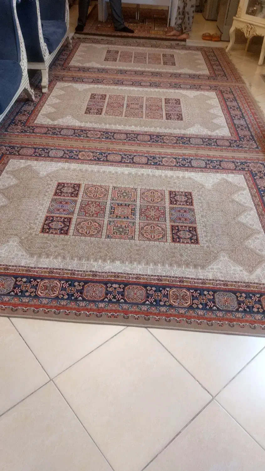 فرش ۴ متری در حد نو ۳ عدد|فرش|پاکدشت, پاکدشت (مامازند)|دیوار