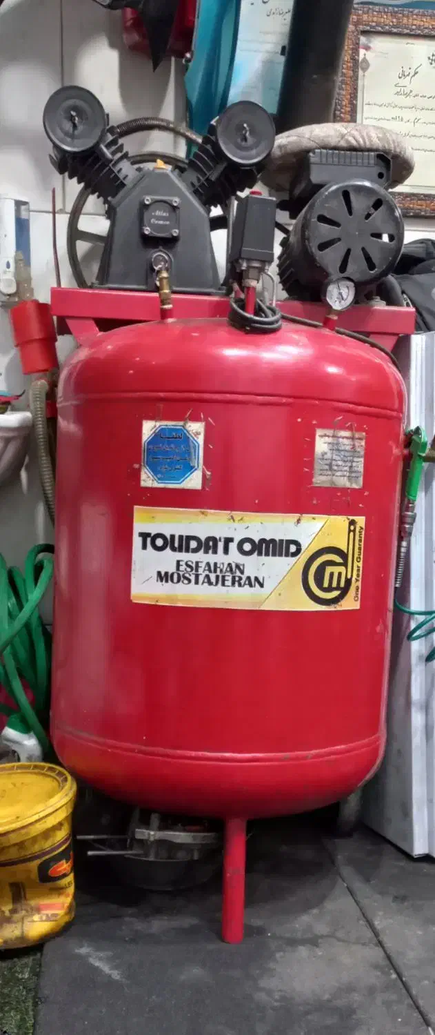 فروش پمپ باد درحد نو ۲۵۰ عمودی|ابزارآلات|اصفهان, باب الدشت|دیوار