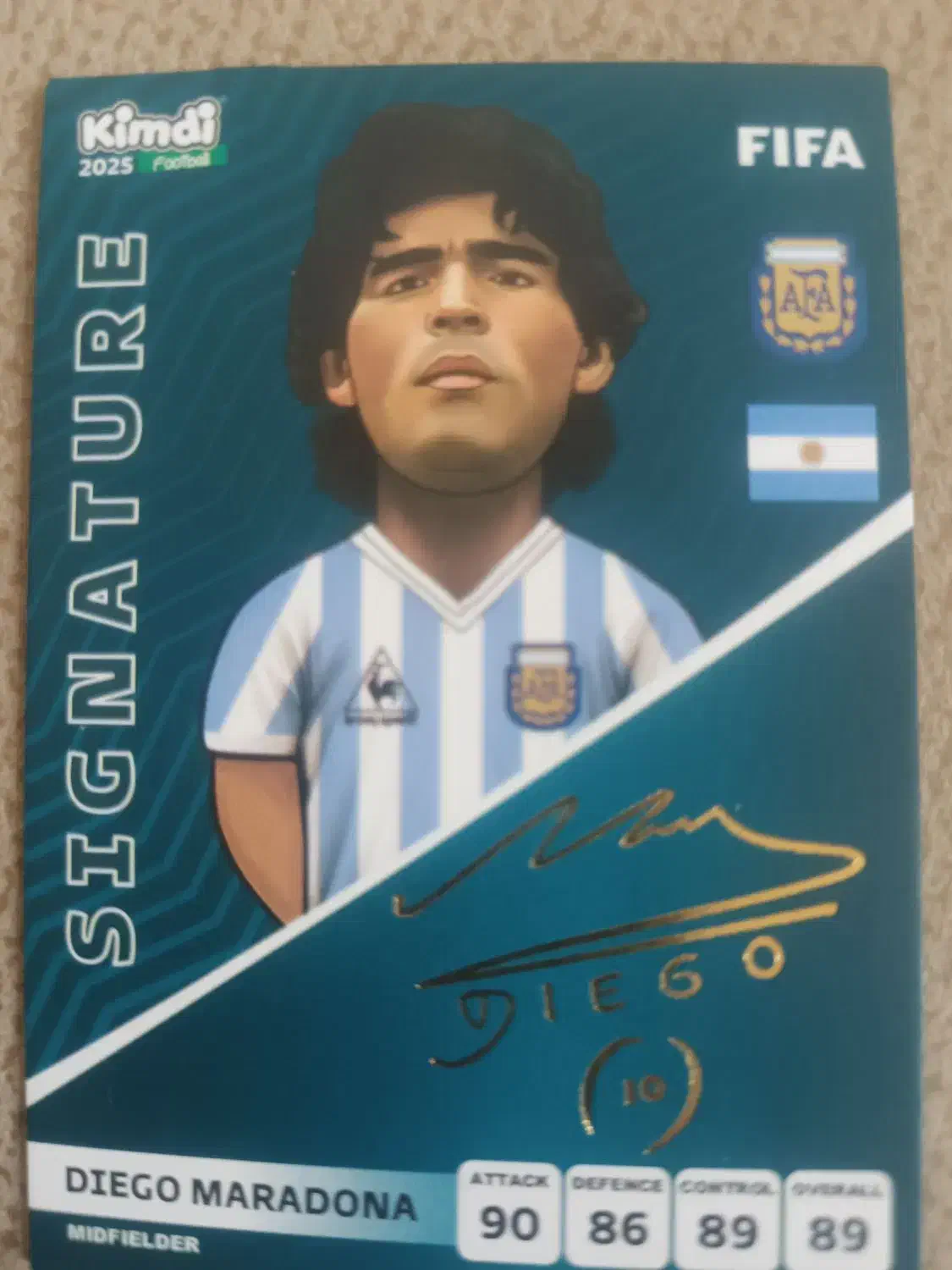 کارت کیمدی امضا مارادونا و فرناندز|اسباب‌‌بازی|بروجن, |دیوار