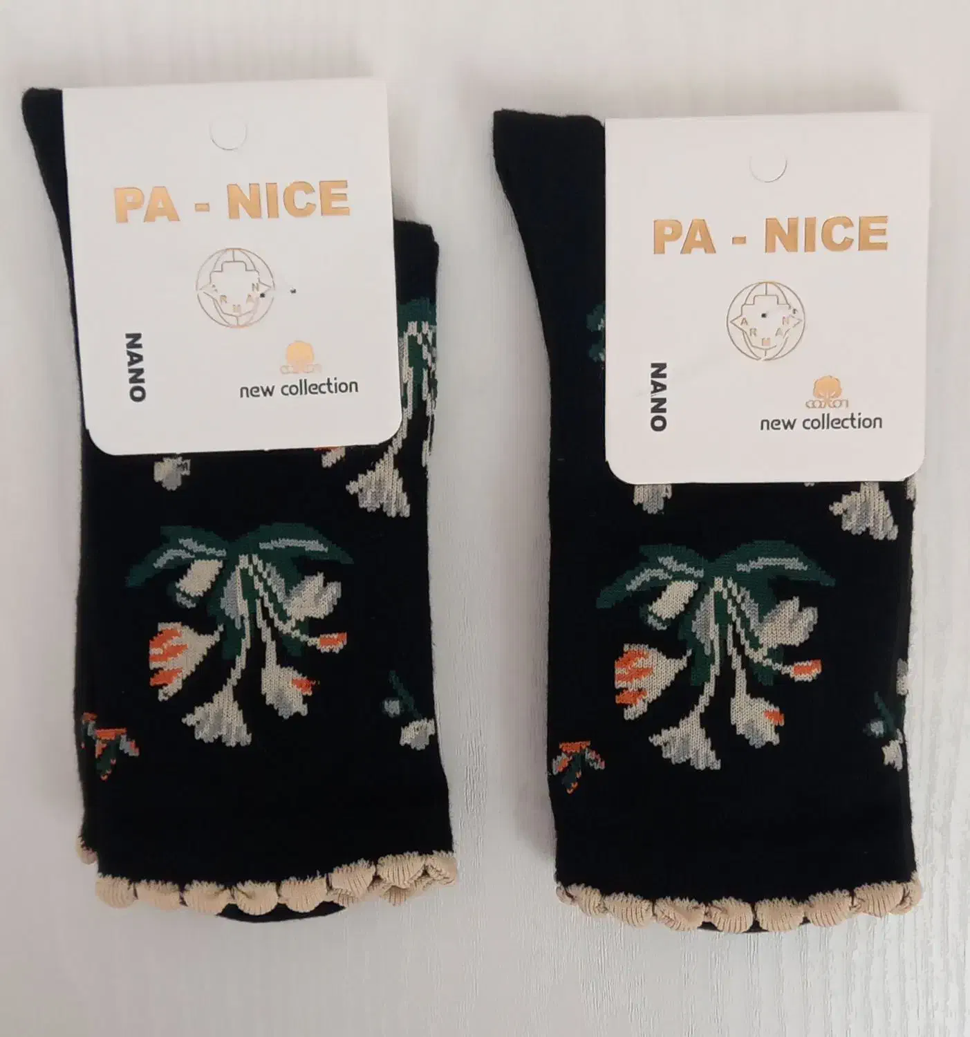 جوراب ساقدار گلدار|لباس|آران و بیدگل, |دیوار