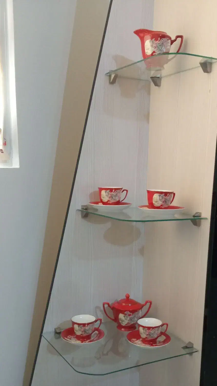 عصرانه خوری قابلمه کریستال چین سوگاکتری قوری استیل|کلکسیون اشیاء عتیقه|مشهد, کوثر|دیوار