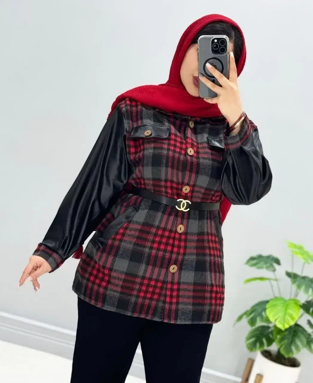 مانتو آستین چرم فوتر|لباس|مرند, |دیوار