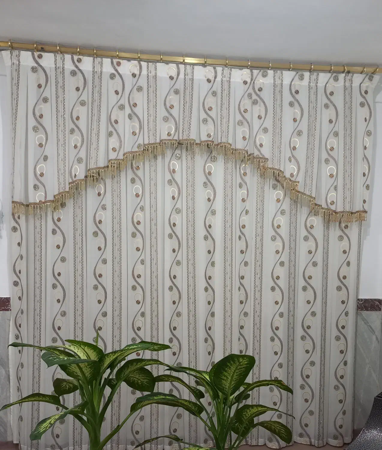 پرده جنس خوب اندازه ۳ در ۲ونیم|پرده، رانر، رومیزی|قروه, |دیوار