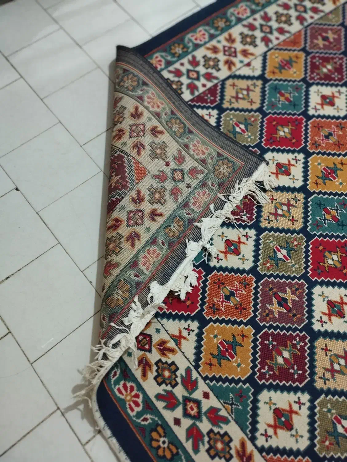 گلیم فرش ۴ متری و پادری|گلیم، جاجیم، گبه|بومهن, |دیوار