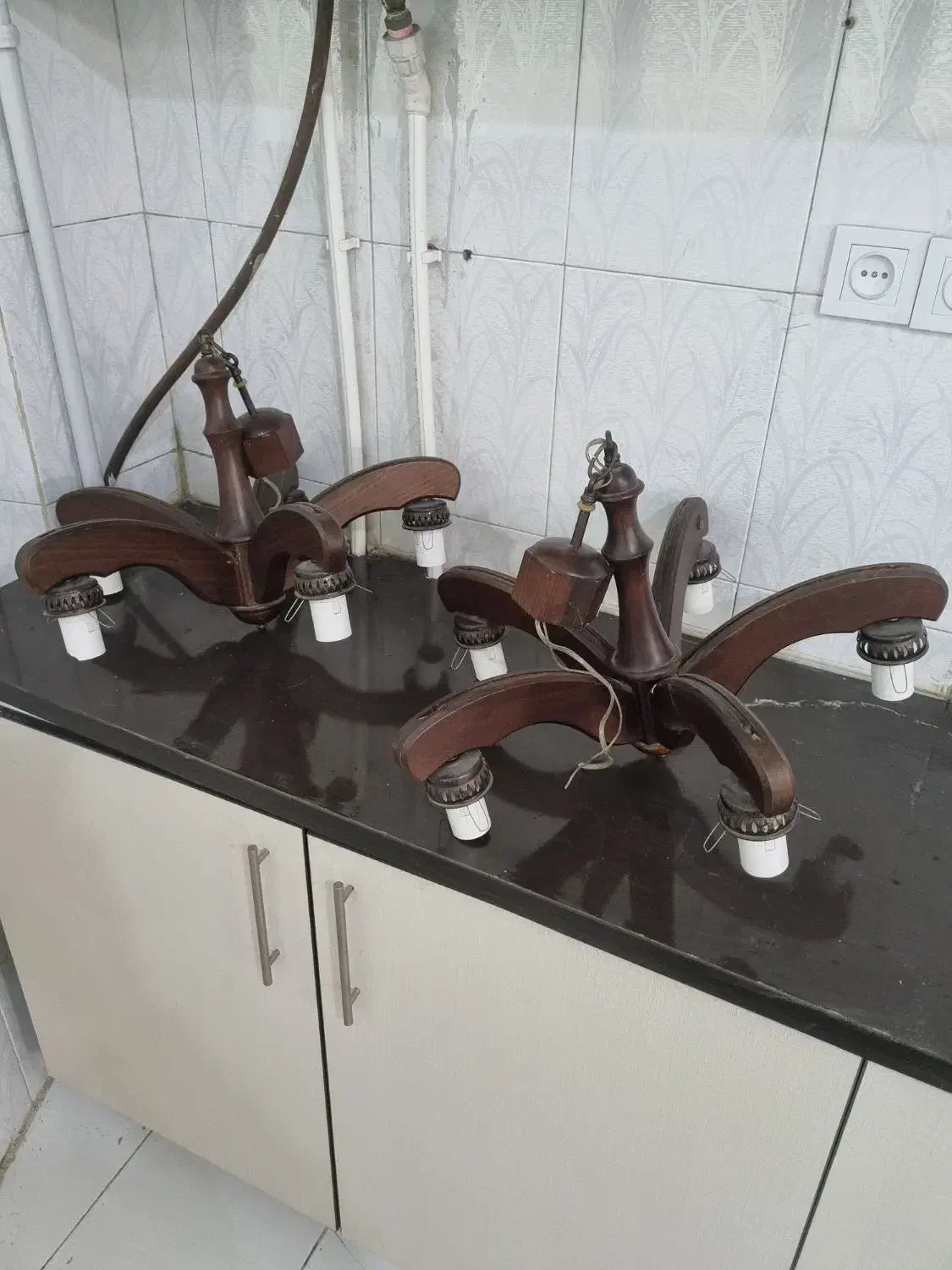 لوستر چوبی|لوستر و چراغ آویز|ملارد, |دیوار