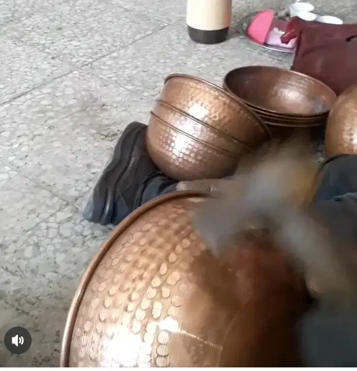 چکش زنی ظروف مسی دست ساز|خدمات پیشه و مهارت|برخوار, |دیوار