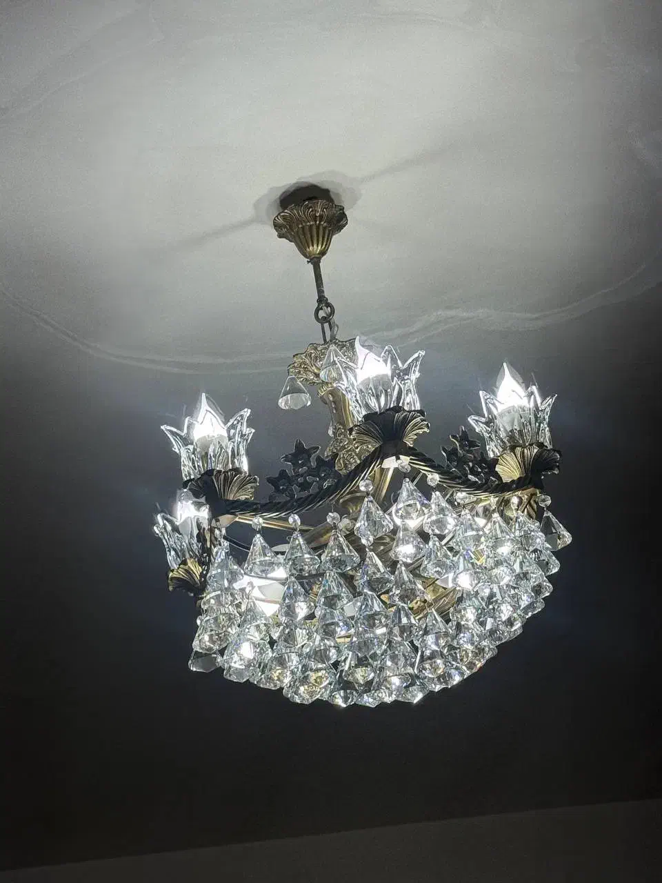 لوستر برنج|لوستر و چراغ آویز|تبریز, |دیوار