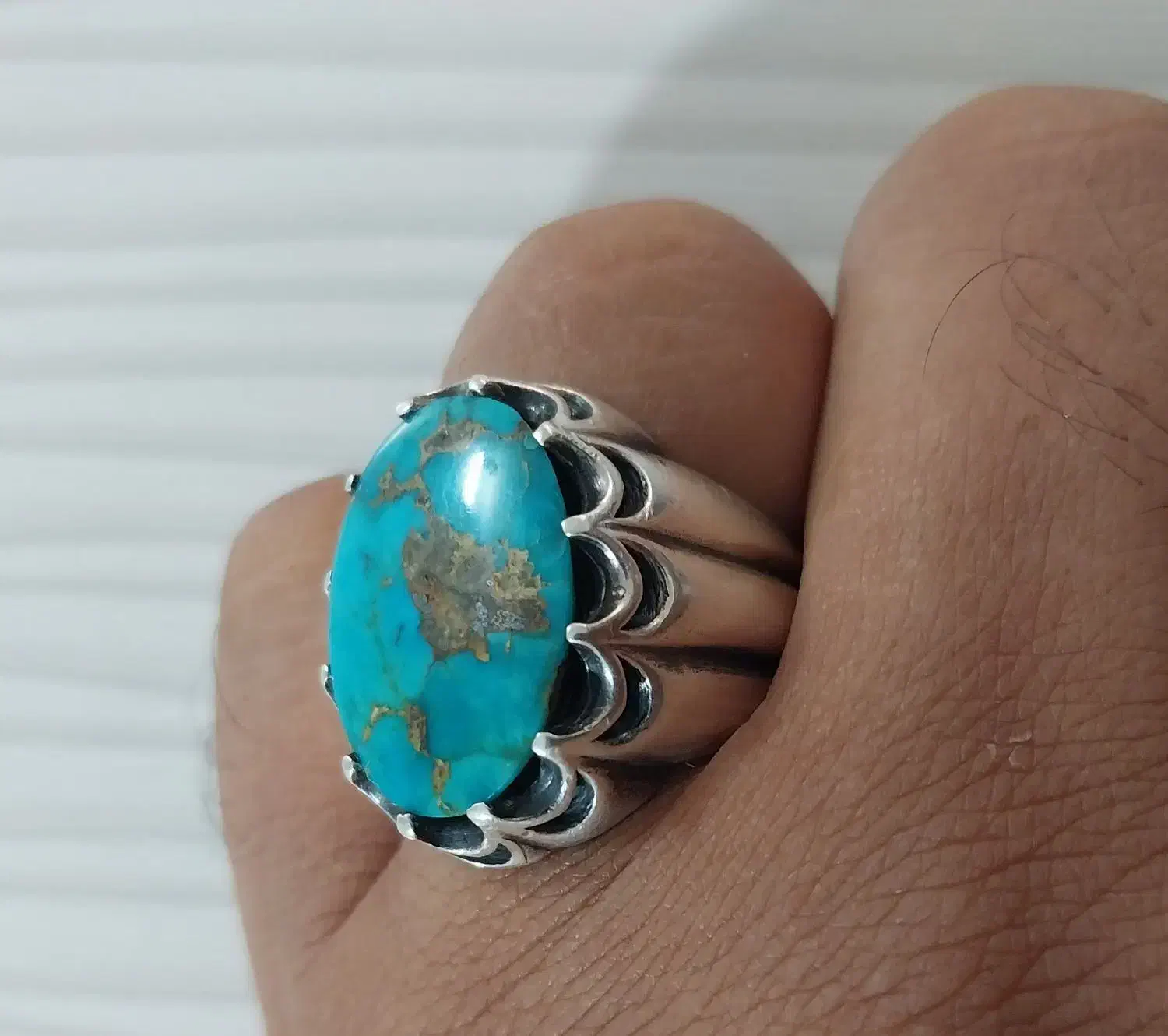 انگشتر نقره فیروزه نیشابور|جواهرات|سبزوار, امیر کبیر|دیوار