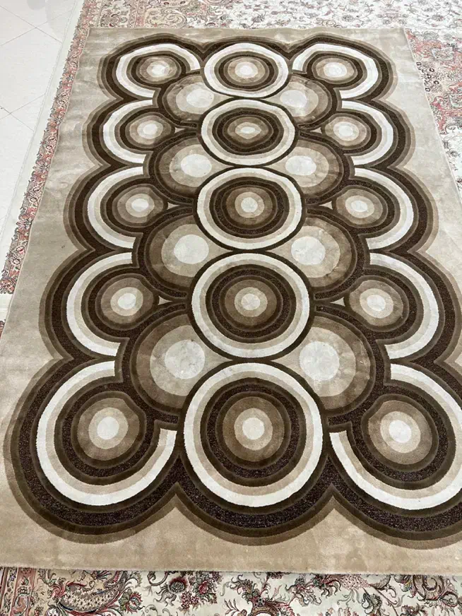 فرش فانتزی ترک با بافت لمه دار زیبا|فرش|تهران, مینای شمالی (مخبر)|دیوار