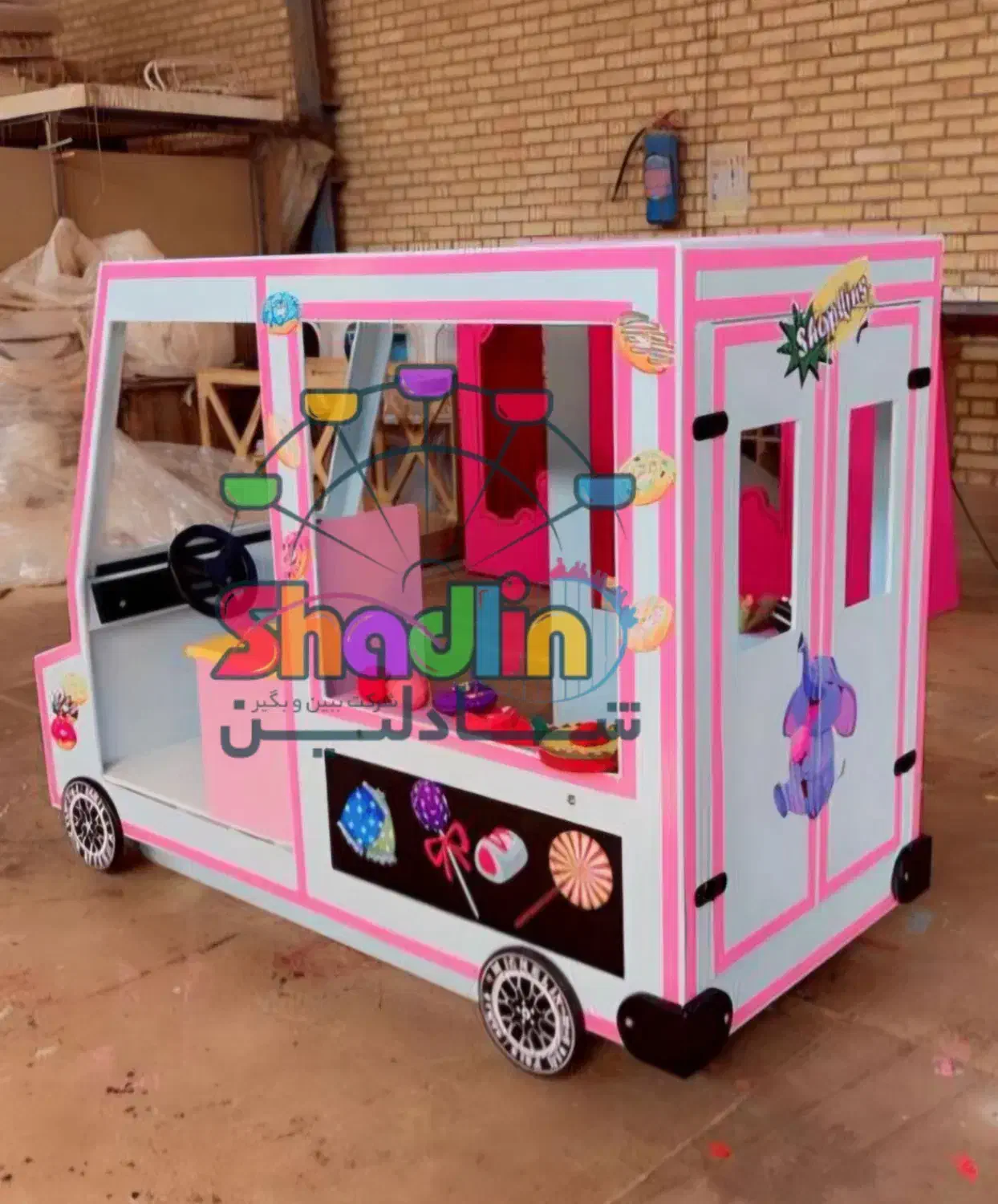 ماشین کاپ کیک چوبی کودک/تجهیزخانه بازی/شادلین|اسباب‌‌بازی|تنکابن, |دیوار