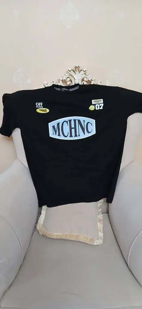 تیشرت آستین کوتاه مردانه مشکی مچینست پارچه اصل ترک|لباس|اشتهارد, |دیوار