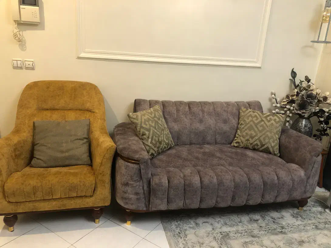 مبل راحتی ۷نفره در حد نو|مبلمان خانگی و میز عسلی|تهران, دردشت|دیوار