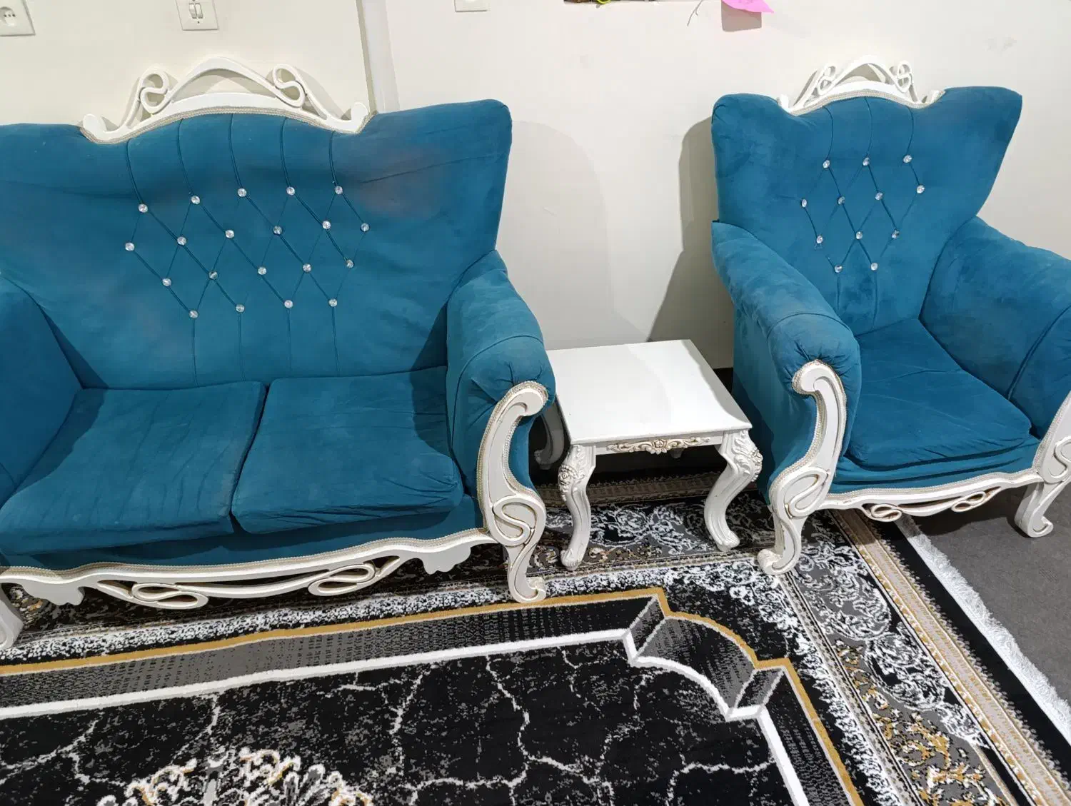 مبل ۷ نفره همراه میز ناهارخوری ۲ نفره|مبلمان خانگی و میز عسلی|سمنان, |دیوار