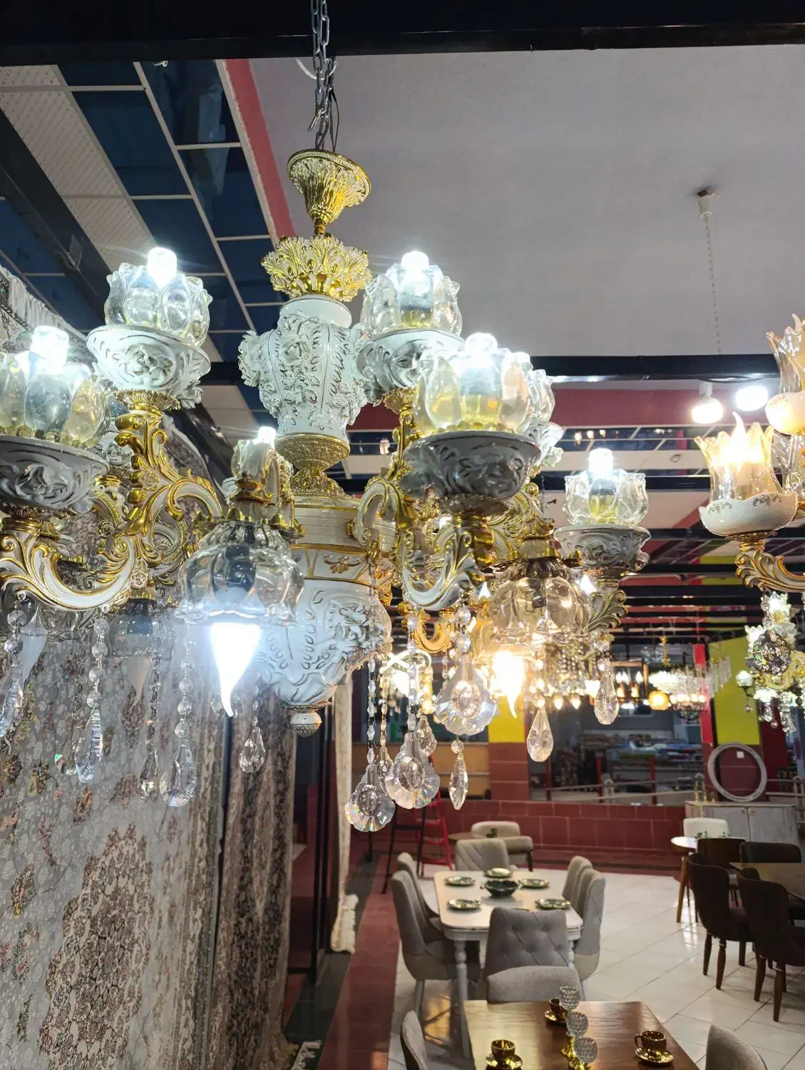 لوستر|لوستر و چراغ آویز|مرند, |دیوار