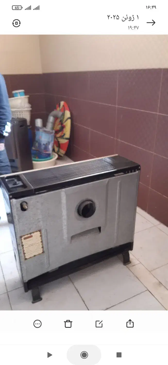 بخاری مهیا گاز سالم در حد نو|بخاری، هیتر، شومینه|گرمسار, |دیوار