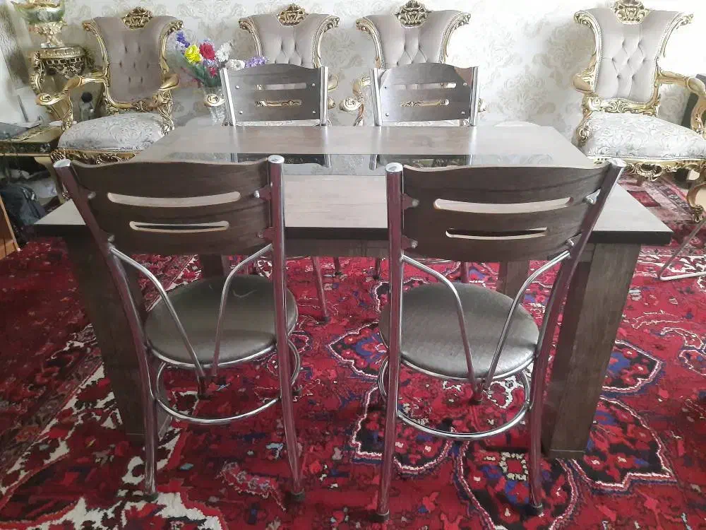 میز غذاخوری|میز و صندلی غذاخوری|اهر, |دیوار