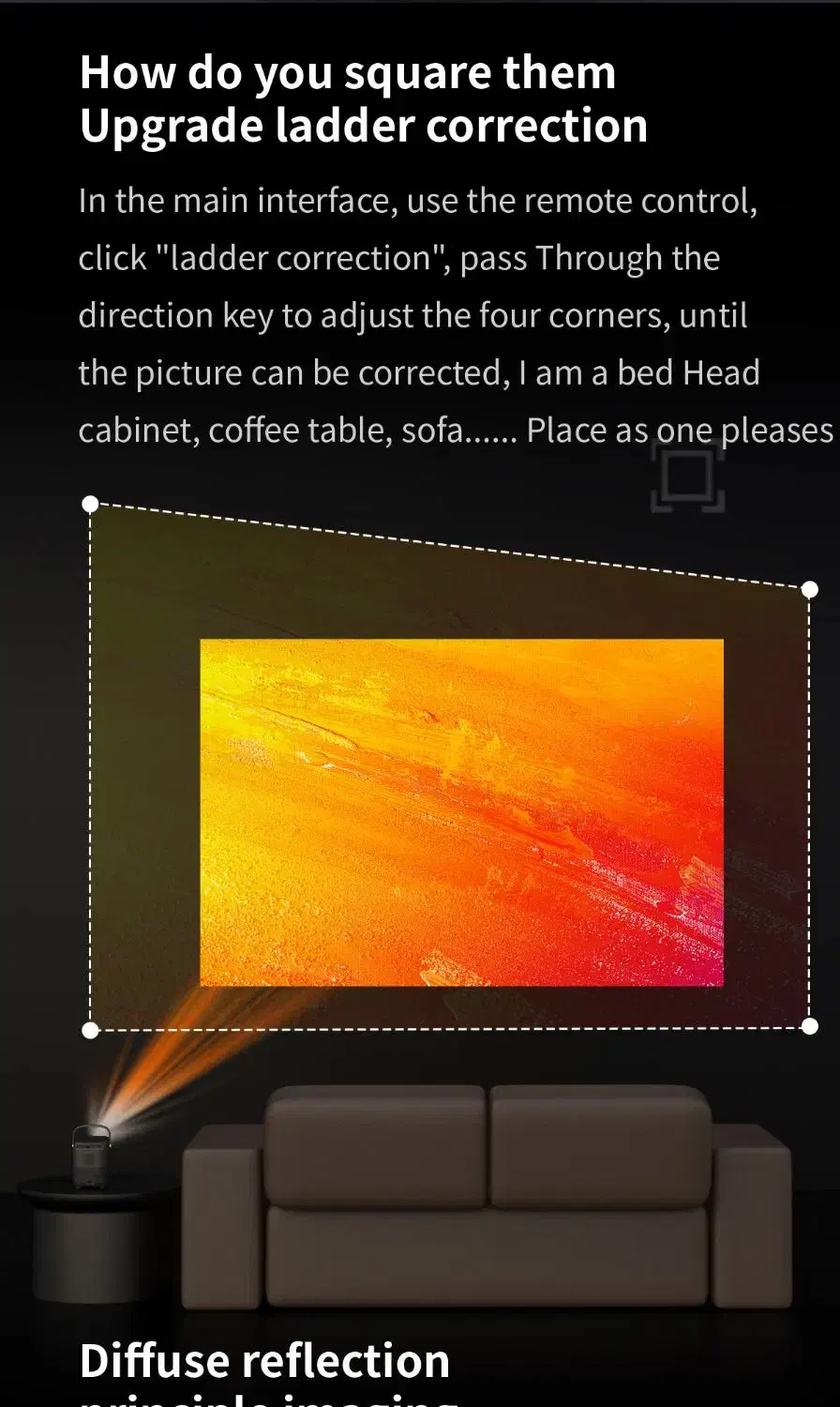 ویدئو پرژکتور شارژی هوشمند اندروید|تلویزیون و پروژکتور|ساوه, |دیوار