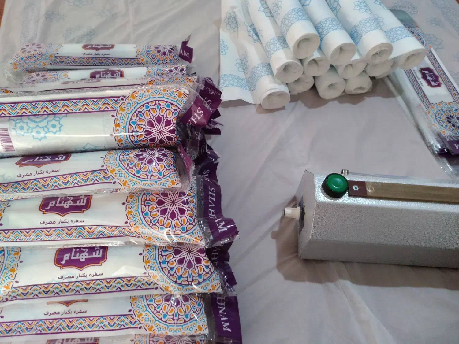 سفره یکبار مصرف|ظروف نگهدارنده، پلاستیکی، یک‌بارمصرف|ازنا, |دیوار