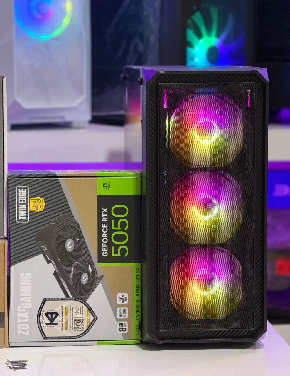 کیس گیمینگ تمام آکبندRTX5050نسل 12 قاب RGB|رایانه رومیزی|مشهد, آبکوه|دیوار