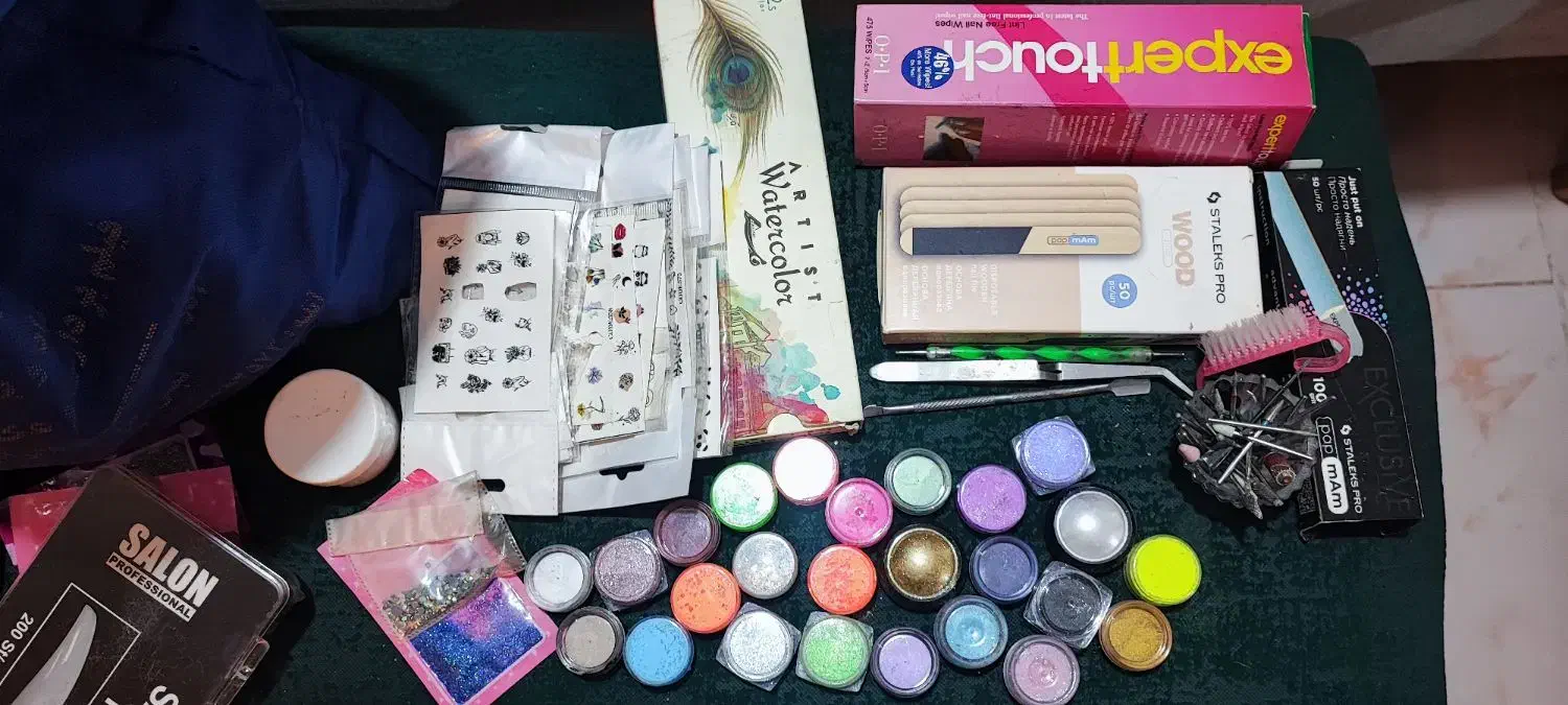 لوازم کاشت ناخن صفر تا صد|آرایشی، بهداشتی، درمانی|پردیس, فاز ۱۱|دیوار