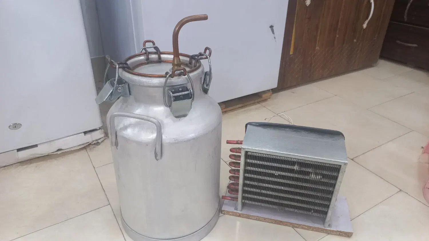 عرق گیر خانگی رادیاتوردار تمام مسی|سایر لوازم برقی|بندرعباس, |دیوار