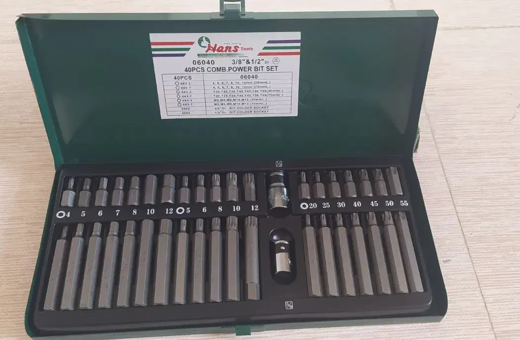 جعبه بیت آلن ستاره ای ۴۰ پارچه هنس|ابزارآلات|سرپل ذهاب, |دیوار