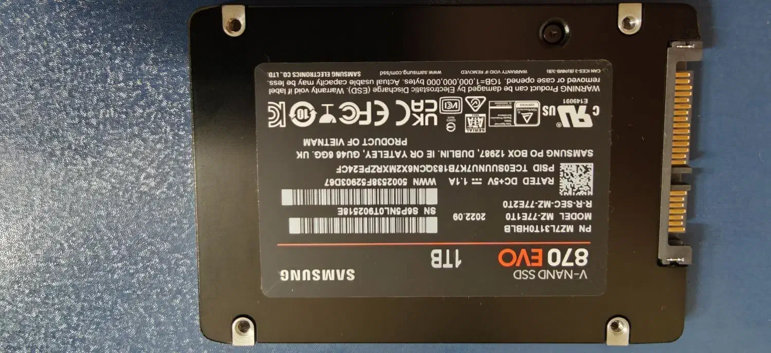 هارد ssd یکترابایت اینترنال سامسونگ ویتنام|قطعات و لوازم جانبی رایانه|تهران, دبستان|دیوار